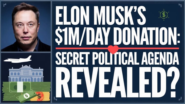 Why is Elon Musk Giving Away $1 Million a Day?