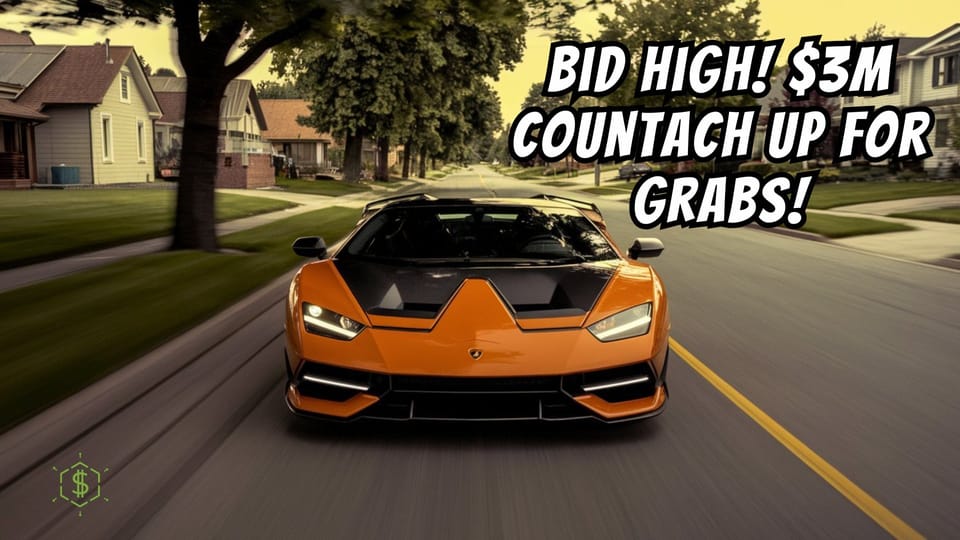 This 2022 Lamborghini Countach Could Fetch More Than $3 Million at Auction