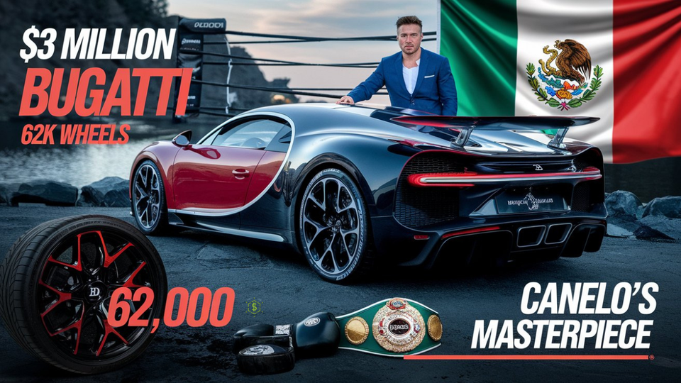 Canelo Alvarez's $3M Bugatti: A Masterpiece on $62K Wheels! 🚗💎