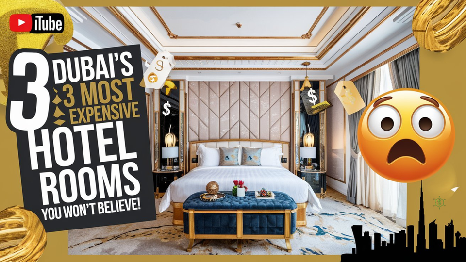 Dubai's 3 Most Expensive Hotel Rooms You Won't Believe! 🌟💎