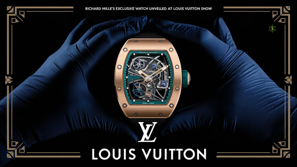 $300k Richard Mille's Exclusive Watch Unveiled at Louis Vuitton Show: The Ultimate Luxury Statement