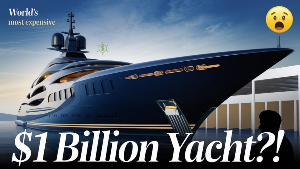 The World's Most Expensive Yacht: What You Need to Know About This Luxury 4 Billion Dollar Masterpiece