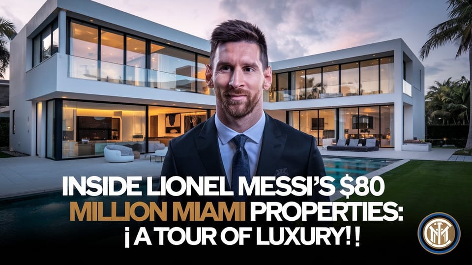 Lionel Messi’s $80 Million Miami Mansions Revealed! 🌟🏡