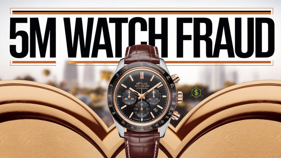 Luxury Watch Dealer Anthony Farrer Sentenced to Nearly 6 Years in Federal Prison