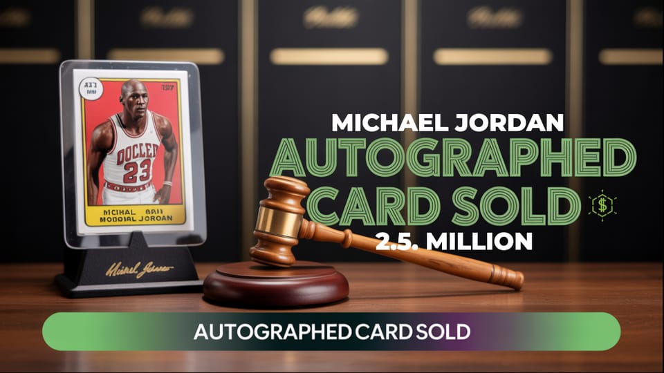 Michael Jordan Rookie Card Sells for Record $2.5 Million: Sports Memorabilia Investment Guide 2025