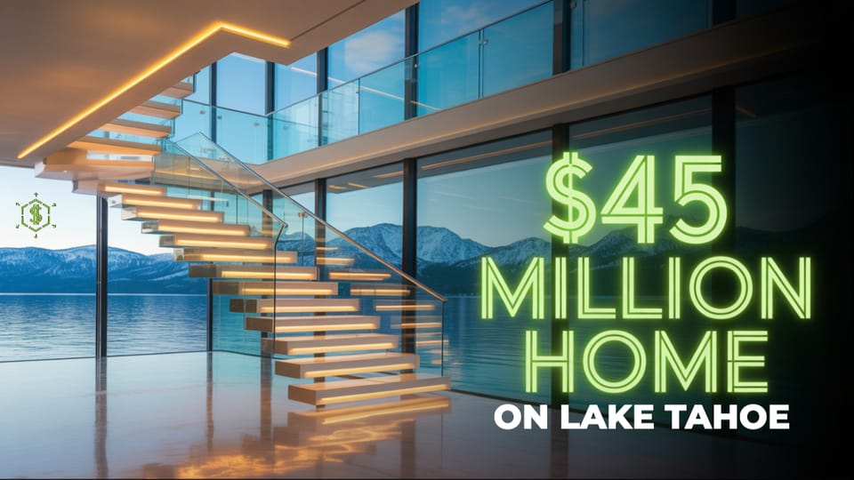 $45 Million Lake Tahoe Glass House Features Revolutionary 5-Story Floating Staircase: Architecture's New Pinnacle